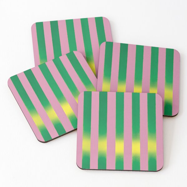 Item preview, Pink Green Candy Stripe Glow designed and sold by bubblegoth.