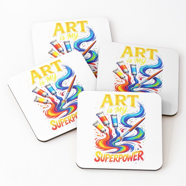 Item preview, Art is My Superpower - Funny Art Teacher Design T-Shirt designed and sold by Badriiiii.