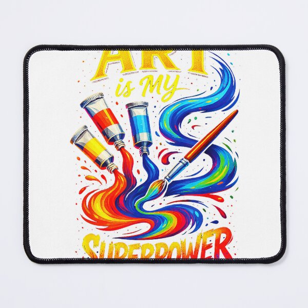 Item preview, Art is My Superpower - Funny Art Teacher Design T-Shirt designed and sold by Badriiiii.
