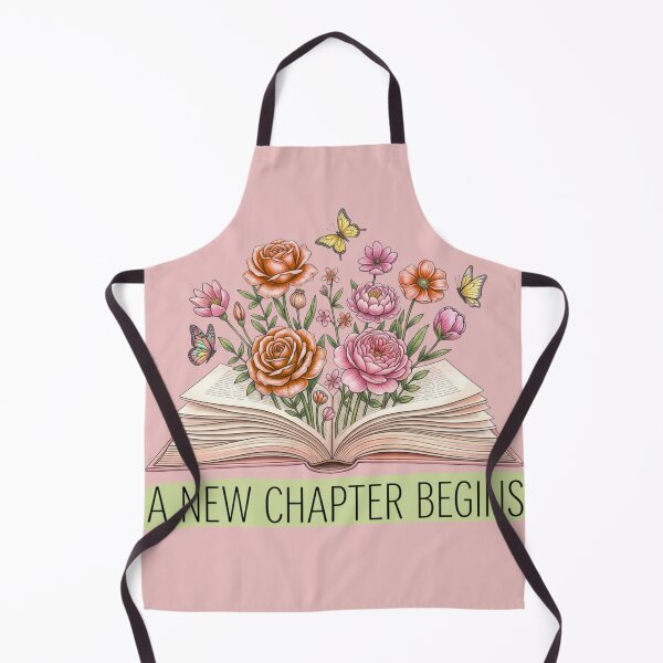 Item preview, A New Chapter Begins – Floral Open Book Illustration designed and sold by UUniqueIImprint.