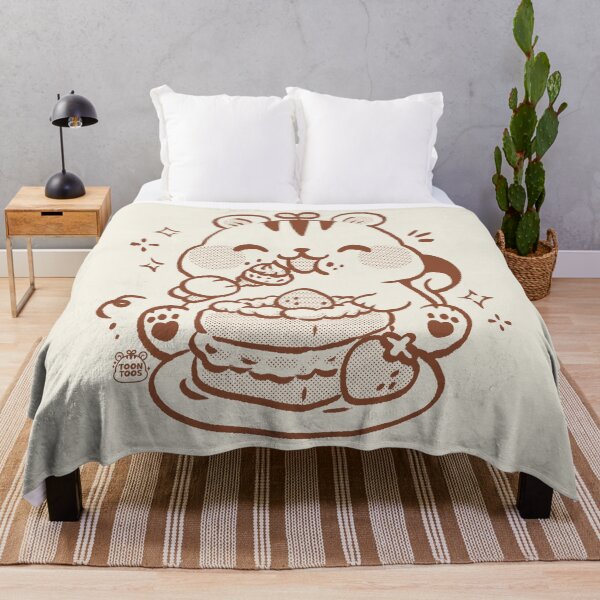 Item preview, Cute Squirrel Eating Strawberry Cake Kawaii Dessert Illustration designed and sold by ToonToos.