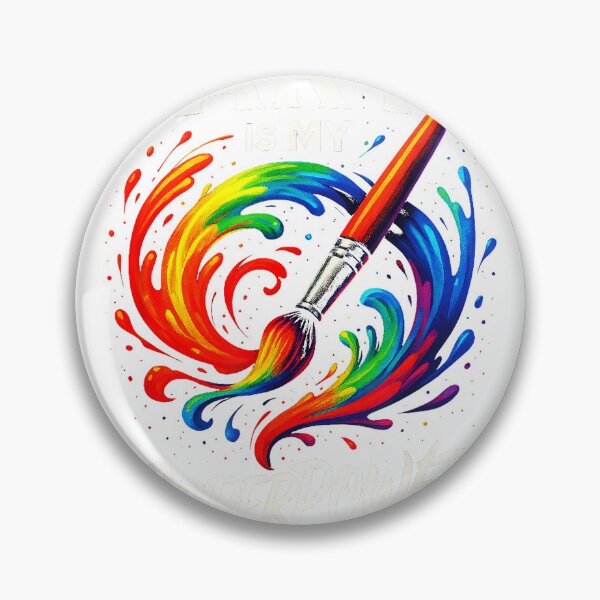 Item preview, Art is My Superpower - Funny Teacher Artist Painting T-Shirt designed and sold by rawr00.