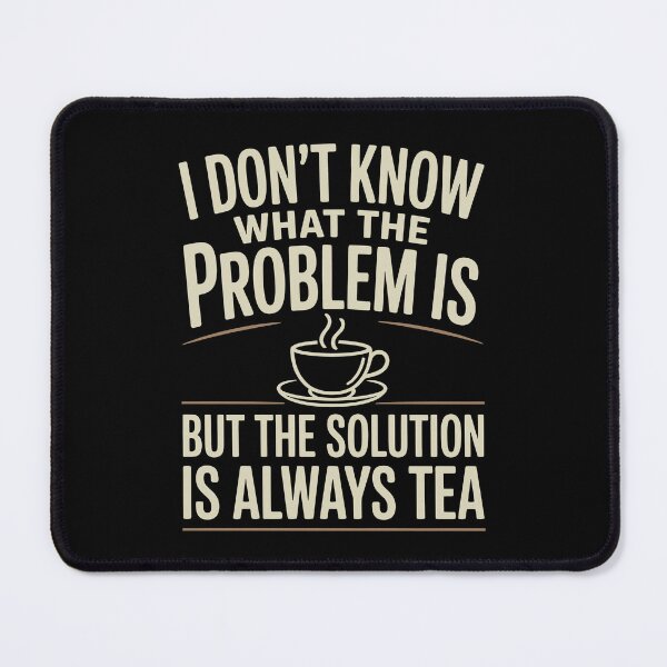 Item preview, I Don't Know What the Problem Is but the Solution Is Always Tea Gift designed and sold by Say It With Ink.