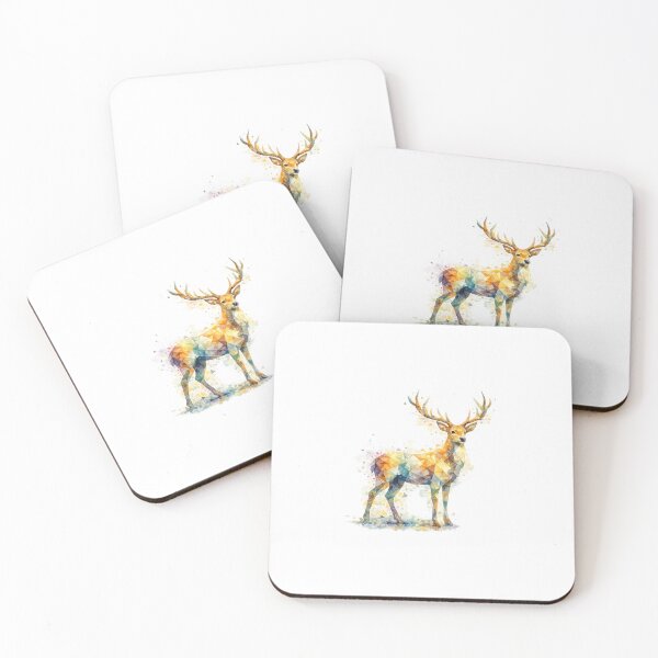 Item preview, Geometric Watercolor Deer designed and sold by ZippyVibes81.