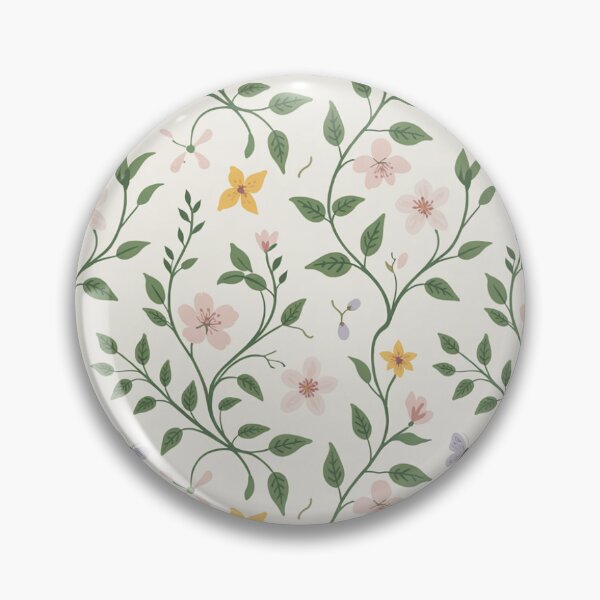 Item preview, Delicate Floral Vine Pattern | Pink Yellow Butterfly Seamless Repeat designed and sold by Midnight Veil Designs.
