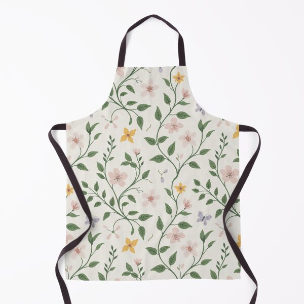 Item preview, Delicate Floral Vine Pattern | Pink Yellow Butterfly Seamless Repeat designed and sold by Midnight Veil Designs.