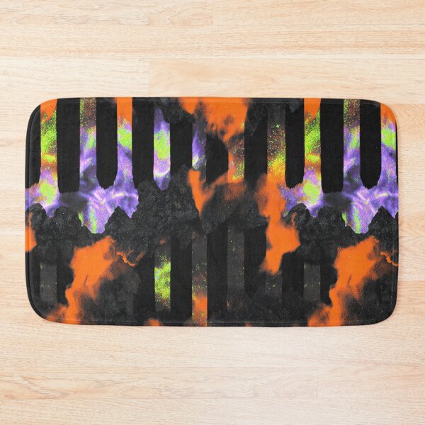 Item preview, Neon Daisies Behind Black Stripes designed and sold by bubblegoth.
