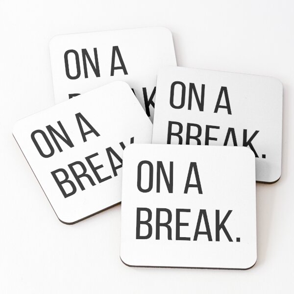 Item preview, On a Break. | Funny Office Humor Typography Shirt | Minimalist Work Quote designed and sold by OveloStudios.
