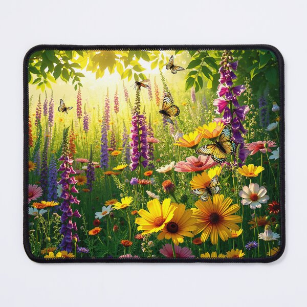 Item preview, Wildflower Garden butterfly Art designed and sold by GigantoDesigns.