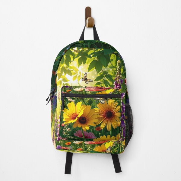 Item preview, Wildflower Garden butterfly Art designed and sold by GigantoStudio.