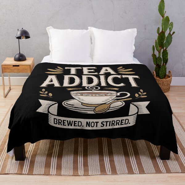 Item preview, Tea Addict Brewed Not Stirred Funny British Tea Lover Gift designed and sold by Say It With Ink.