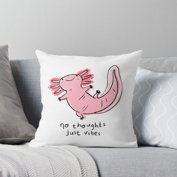 Item preview, No Thoughts Just Vibes Axolotl Cute Animal Illustration designed and sold by natelledrawing.