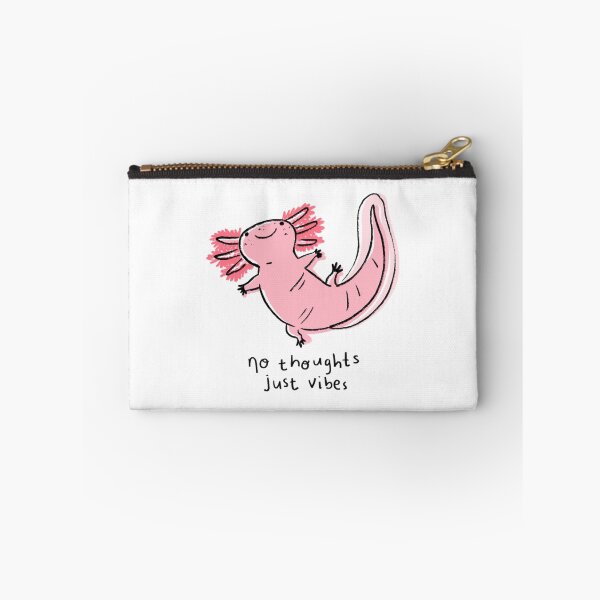 Item preview, No Thoughts Just Vibes Axolotl Cute Animal Illustration designed and sold by natelledrawing.