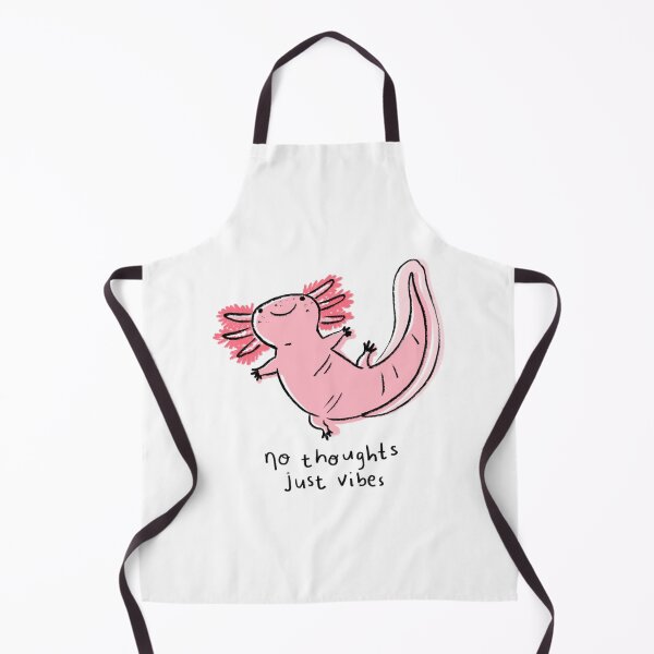Item preview, No Thoughts Just Vibes Axolotl Cute Animal Illustration designed and sold by natelledrawing.