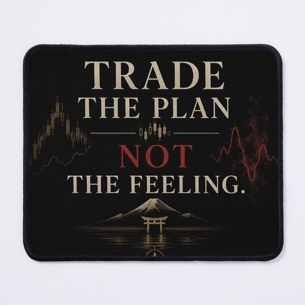 Item preview, Trade the Plan Not the Feeling – Trading Mindset Motivation designed and sold by SmartMoneyMugs .