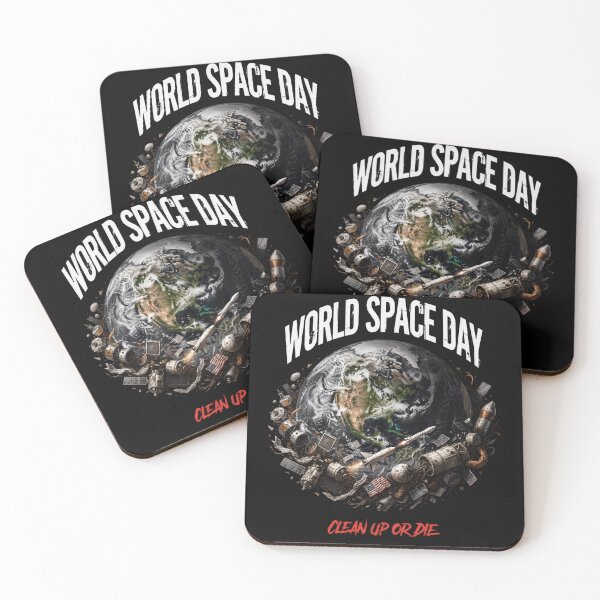 Item preview, Title: World Space Day Clean Up or Die Space Debris Earth Graphic T-Shirt v1 designed and sold by DarylWelsh2024.