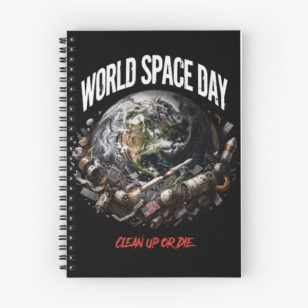 Item preview, Title: World Space Day Clean Up or Die Space Debris Earth Graphic T-Shirt v1 designed and sold by DarylWelsh2024.