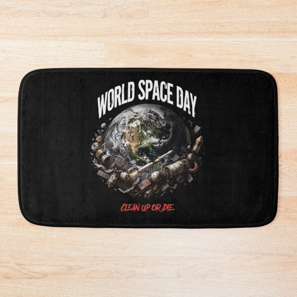 Item preview, Title: World Space Day Clean Up or Die Space Debris Earth Graphic T-Shirt v1 designed and sold by DarylWelsh2024.