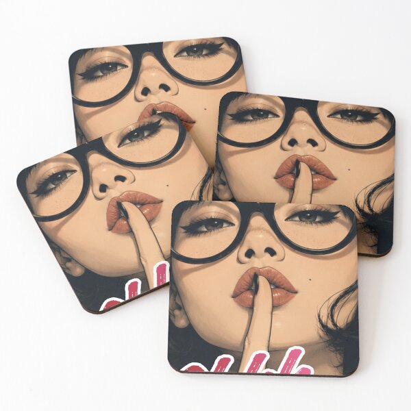 Item preview, Shhh... Secret Silence Pop Art Girl T-Shirt designed and sold by Peanutspixel.