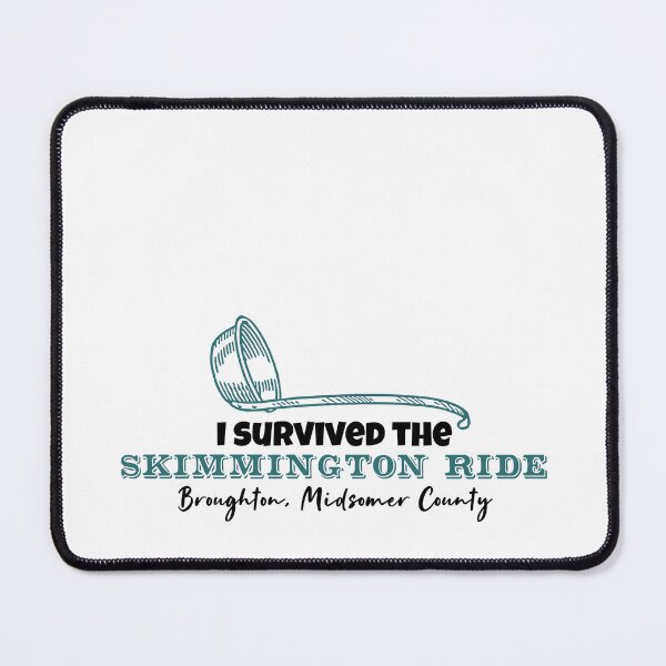 Item preview, The Skimmington Ride (Teal on White) designed and sold by PawsitiveMum3.