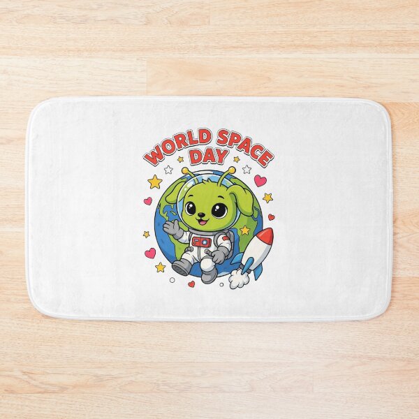 Item preview, Title: World Space Day Cute Alien Puppy Astronaut Kawaii Space T-Shirt v1 designed and sold by DarylWelsh2024.