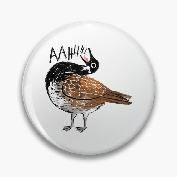 Item preview, Screaming Goose Funny Chaotic Bird Sketch Illustration designed and sold by natelledrawing.