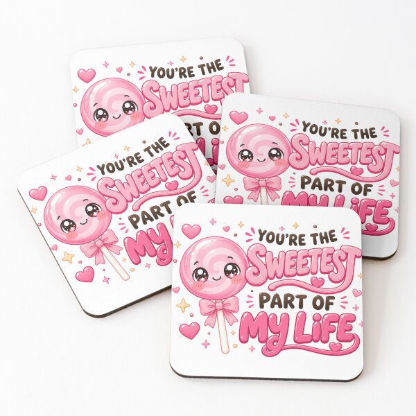 Item preview, You're The Sweetest Part Of My Life | Kawaii Valentine Love Art designed and sold by Dulxoz.