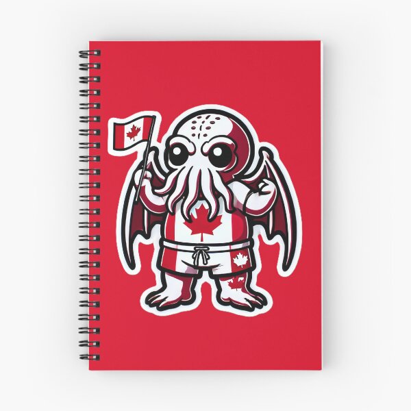 Item preview, Cute Cthulhu Canada Day Maple Leaf Sticker Design designed and sold by PinUpPizzazz.