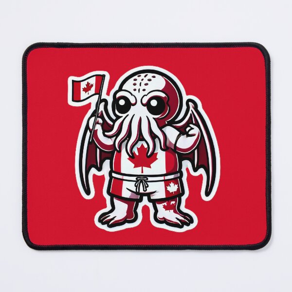 Item preview, Cute Cthulhu Canada Day Maple Leaf Sticker Design designed and sold by PinUpPizzazz.