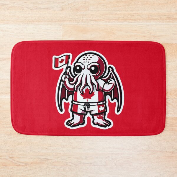 Item preview, Cute Cthulhu Canada Day Maple Leaf Sticker Design designed and sold by PinUpPizzazz.