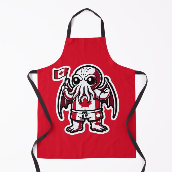 Item preview, Cute Cthulhu Canada Day Maple Leaf Sticker Design designed and sold by PinUpPizzazz.