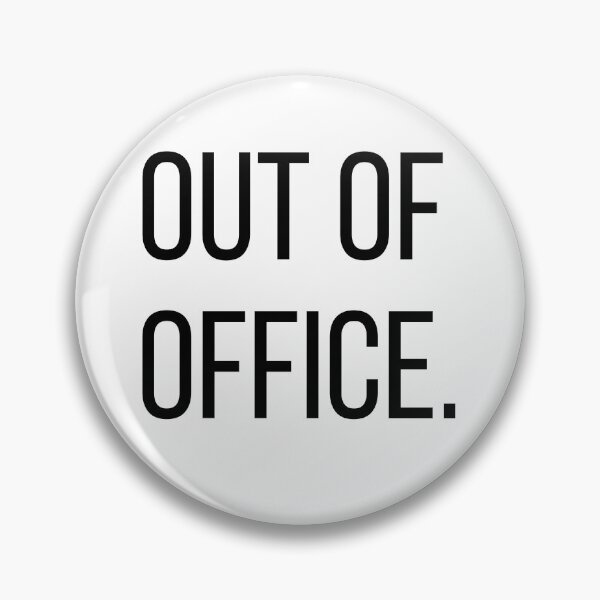 Item preview, Out of Office. | Minimalist Office Typography Tee designed and sold by OveloStudios.