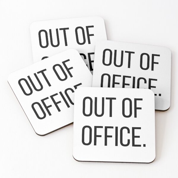 Item preview, Out of Office. | Minimalist Office Typography Tee designed and sold by OveloStudios.