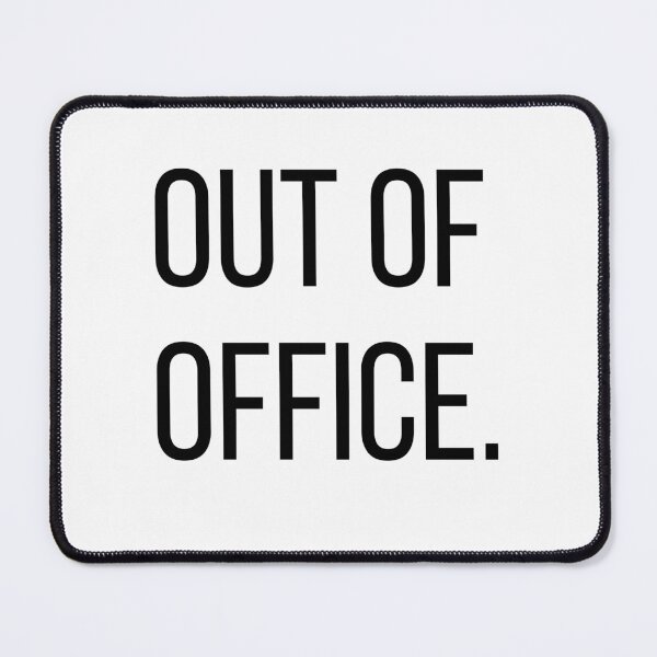 Item preview, Out of Office. | Minimalist Office Typography Tee designed and sold by OveloStudios.