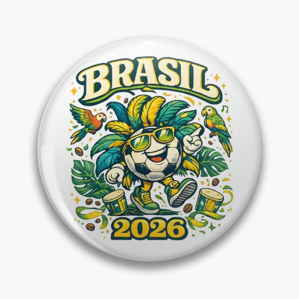 Item preview, Brazil Carnival Football 2026 Retro T-Shirt designed and sold by Drofted.