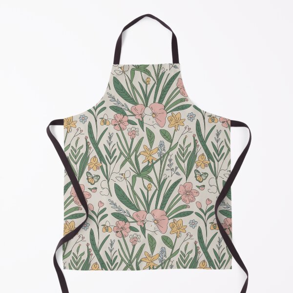 Item preview, Charming Floral Meadow Pattern | Pink Yellow Butterfly Seamless Repeat designed and sold by Midnight Veil Designs.