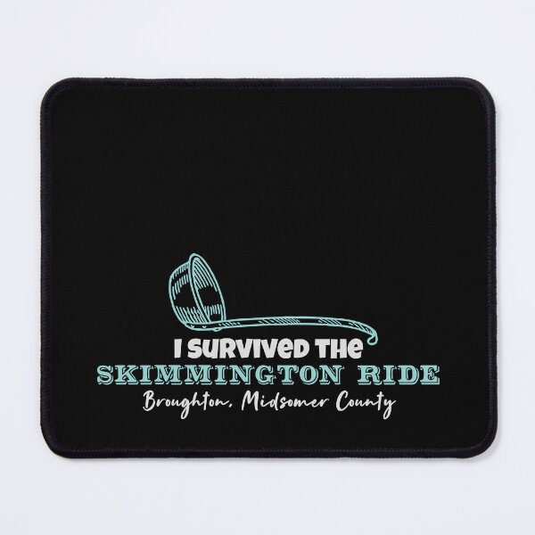 Item preview, The Skimmington Ride (Aqua on Black) designed and sold by PawsitiveMum3.