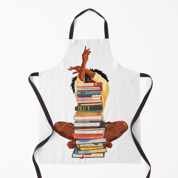 Item preview, Black Woman and Books Stack Afro Girl Book Lover T-Shirt designed and sold by Othinus.