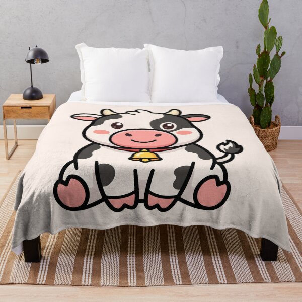 Item preview, Cute Baby Cow Cartoon Animal Illustration designed and sold by SplashTastic.