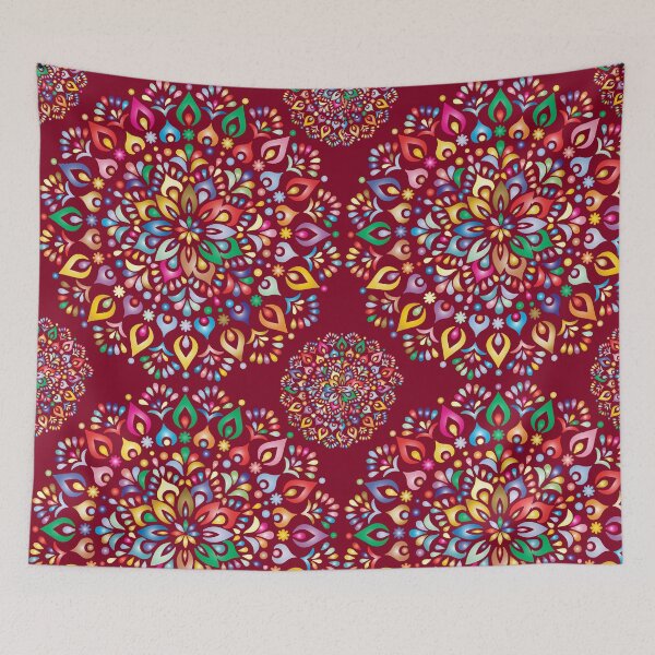 Item preview, Royal Rajwadi Mandala Art - Vibrant Ethnic Pattern designed and sold by ArtisticFlow Co.