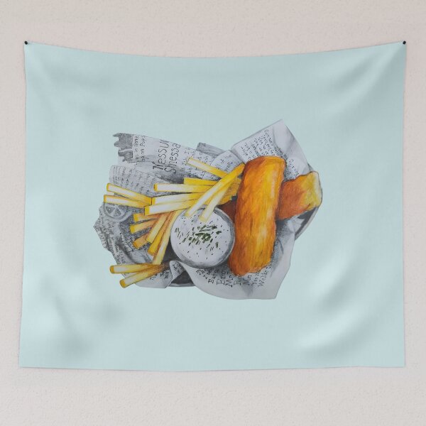 Item preview, Friday Fish and Chips designed and sold by Momndsonforever.