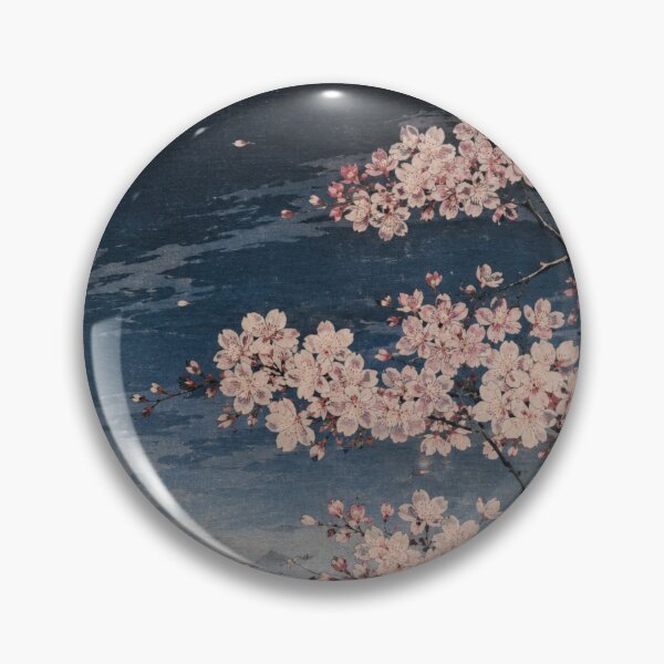 Item preview, Cherry Blossom Under the Moon – Japanese Ukiyo-e Sakura Night Art designed and sold by vekotpu.