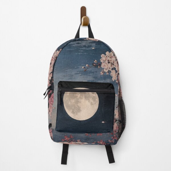 Item preview, Cherry Blossom Under the Moon – Japanese Ukiyo-e Sakura Night Art designed and sold by vekotpu.