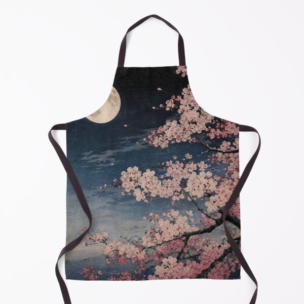 Item preview, Cherry Blossom Under the Moon – Japanese Ukiyo-e Sakura Night Art designed and sold by vekotpu.