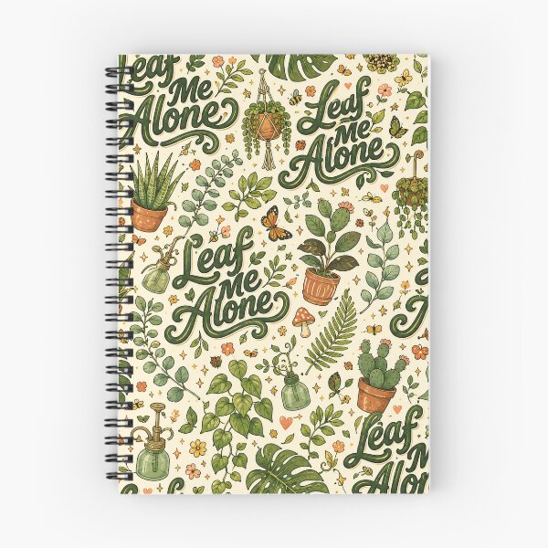 Item preview, Funny Plant Pun Seamless Pattern – Retro 70s Cottagecore Foliage designed and sold by OpenDreamArts.