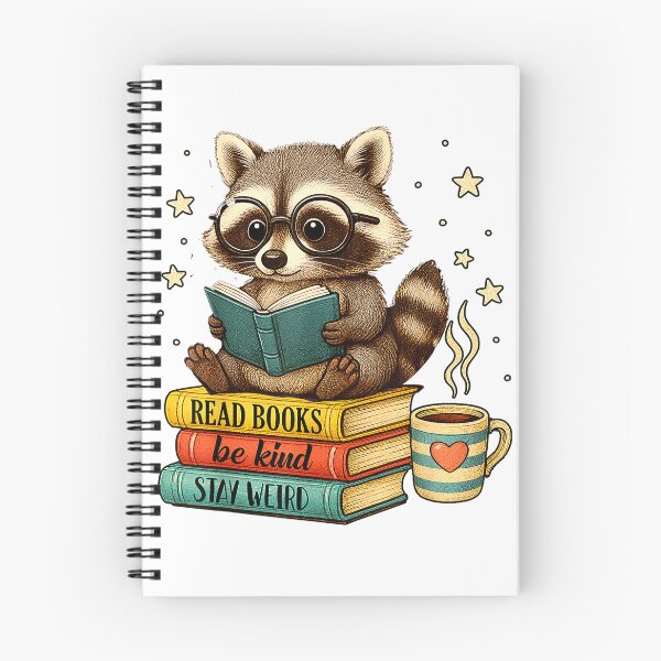 Item preview, Book Lover Racoon Reading Bookish Library Read Books Be Kind T-Shirt designed and sold by JJLetterDesigns.