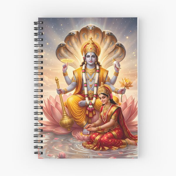 Item preview, Lord Vishnu Goddess Lakshmi Spiritual Wall Art designed and sold by hutofdesigns.