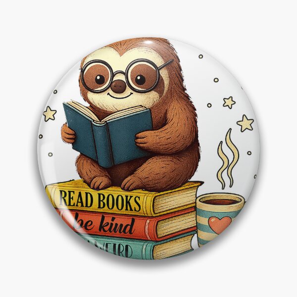 Item preview, Book Lover Sloth Reading Bookish Library Read Books Be Kind T-Shirt designed and sold by Voila-creative.