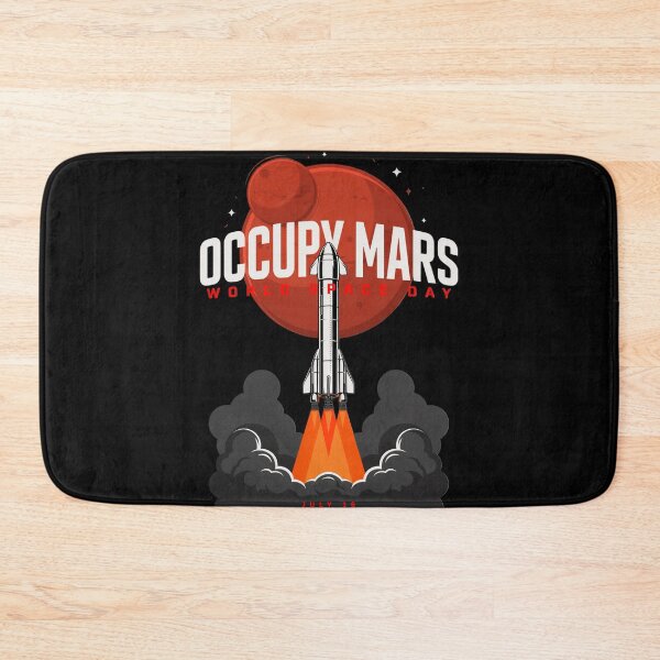 Item preview, Occupy Mars World Space Day Rocket Launch Red Planet Graphic T-Shirt v1 designed and sold by DarylWelsh2024.