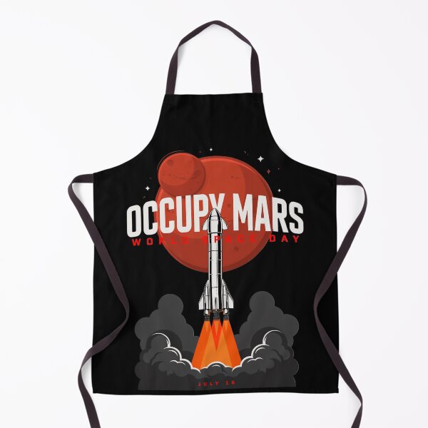 Item preview, Occupy Mars World Space Day Rocket Launch Red Planet Graphic T-Shirt v1 designed and sold by DarylWelsh2024.